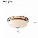 Bauhaus Style Ceiling Light, Milk Coffee Colored Glass Lamp - Hans Lumiere
