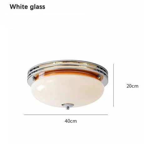Bauhaus Style Ceiling Light, Milk Coffee Colored Glass Lamp - Hans Lumiere