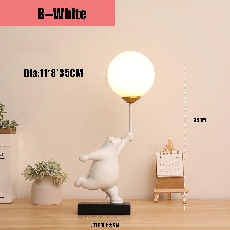 Bedside Illumination Cartoon Bear Table Lamp - Hans Lumiere