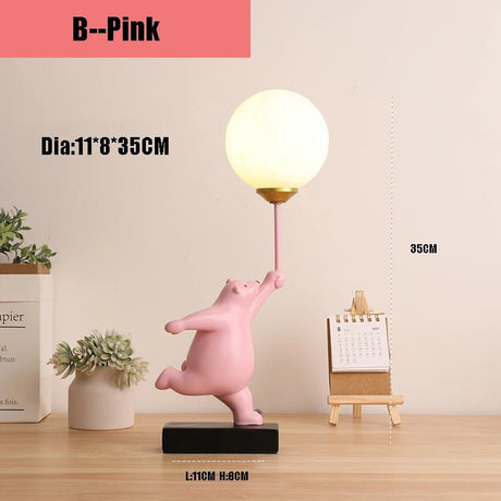 Bedside Illumination Cartoon Bear Table Lamp - Hans Lumiere