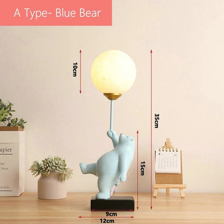 Bedside Illumination Cartoon Bear Table Lamp - Hans Lumiere
