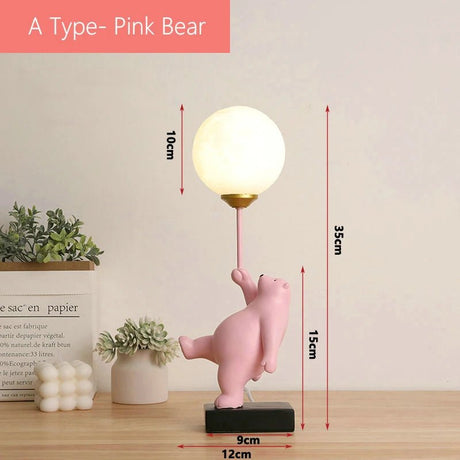 Bedside Illumination Cartoon Bear Table Lamp - Hans Lumiere
