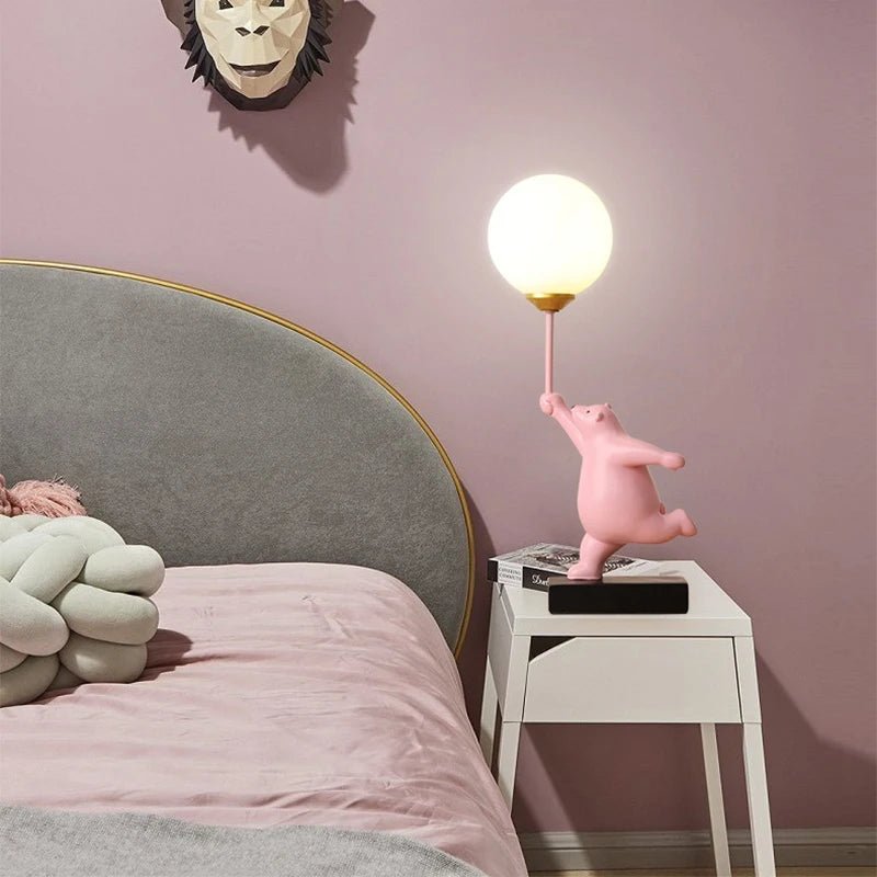Bedside Illumination Cartoon Bear Table Lamp - Hans Lumiere