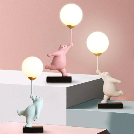 Bedside Illumination Cartoon Bear Table Lamp - Hans Lumiere