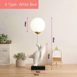 Bedside Illumination Cartoon Bear Table Lamp - Hans Lumiere