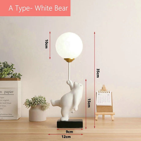Bedside Illumination Cartoon Bear Table Lamp - Hans Lumiere