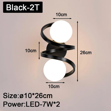 Black Copper Indoor LED Wall Light - Hans Lumiere