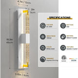 Black Dimmable LED Wall Sconce Light - Hans Lumiere