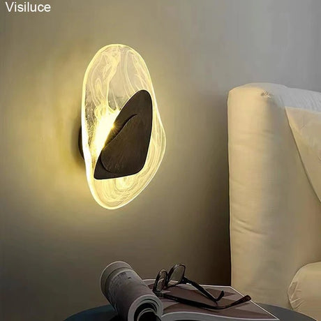Black Gold Luxury Modern Crystal LED Wall Lamp - Hans Lumiere