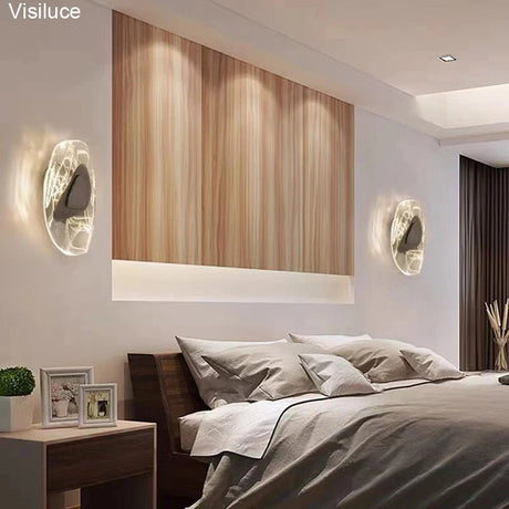 Black Gold Luxury Modern Crystal LED Wall Lamp - Hans Lumiere