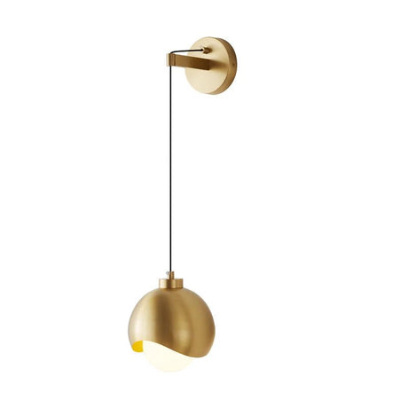 Brass Contemporary LED Wall Sconce - Hans Lumiere