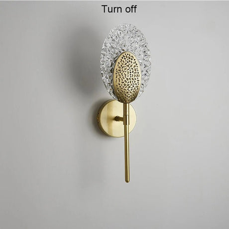 Brass Copper Acrylic Lampshade LED Wall Sconces - Hans Lumiere