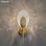 Brass Copper Acrylic Lampshade LED Wall Sconces - Hans Lumiere