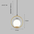 Brass Copper Suspension Chandelier With Glass Lampshade - Hans Lumiere