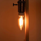 C35 Amber Candle Edison LED Filament Bulbs E14 3W 1800K, 6 or 12 Pack - Hans Lumiere
