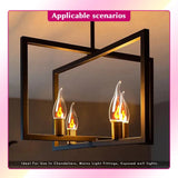 C35 & C35L Edison LED Candle Bulbs E14 E27 3W Flame Tip Filament, 1-24 Pack - Hans Lumiere