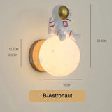 Cartoon Bear On Moon Wall Lamp - Hans Lumiere