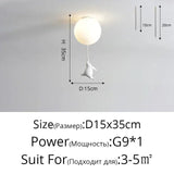 Cartoon Bear Panda Led Chandeliers Balloon Lights - Hans Lumiere