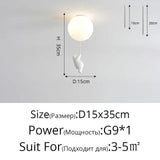 Cartoon Bear Panda Led Chandeliers Balloon Lights - Hans Lumiere