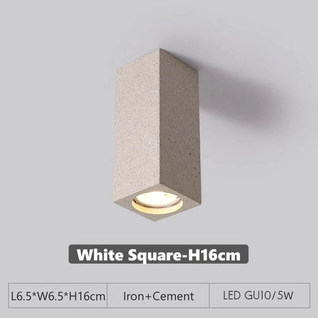 Cement GU10 Downlight – Surface-Mount LED Spotlight - Hans Lumiere