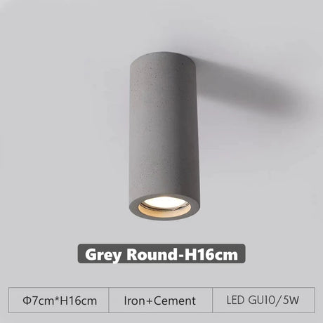 Cement GU10 Downlight – Surface-Mount LED Spotlight - Hans Lumiere