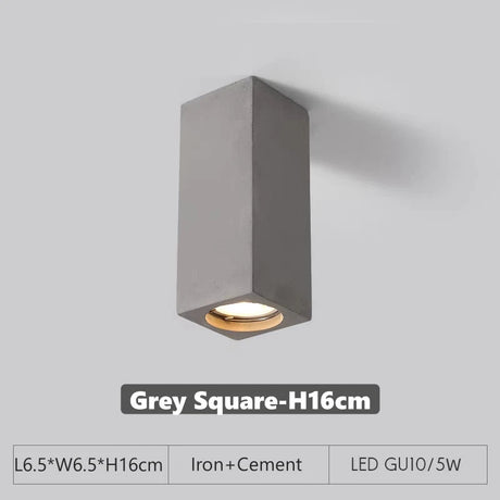 Cement GU10 Downlight – Surface-Mount LED Spotlight - Hans Lumiere