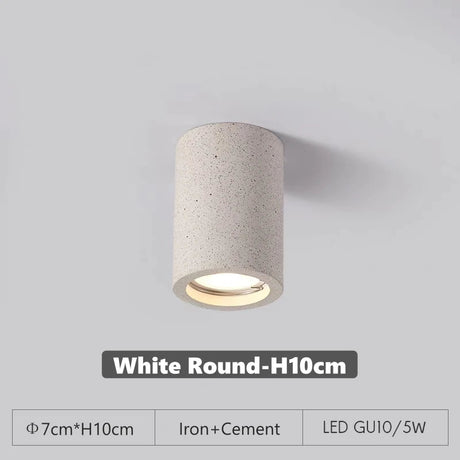 Cement GU10 Downlight – Surface-Mount LED Spotlight - Hans Lumiere