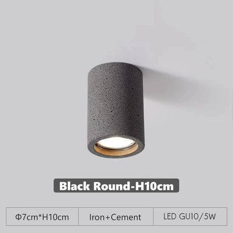 Cement GU10 Downlight – Surface-Mount LED Spotlight - Hans Lumiere