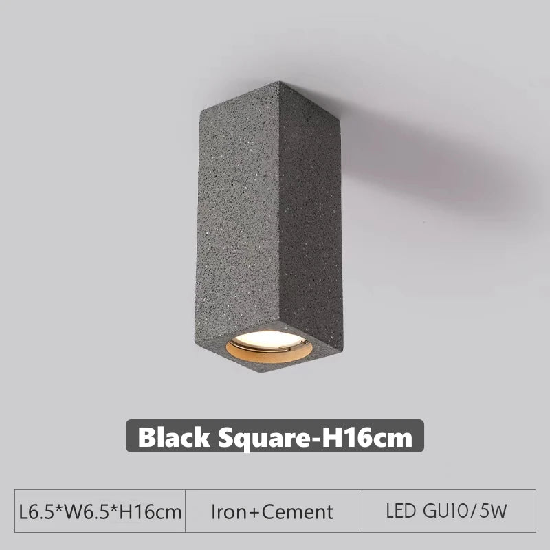 Cement GU10 Downlight – Surface-Mount LED Spotlight - Hans Lumiere