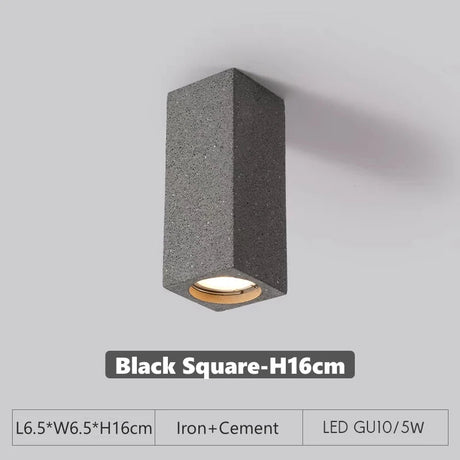 Cement GU10 Downlight – Surface-Mount LED Spotlight - Hans Lumiere