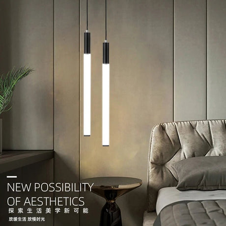 Ceramic Glass LED Cylinder Pendant Light for Kitchen & Bar - Hans Lumiere