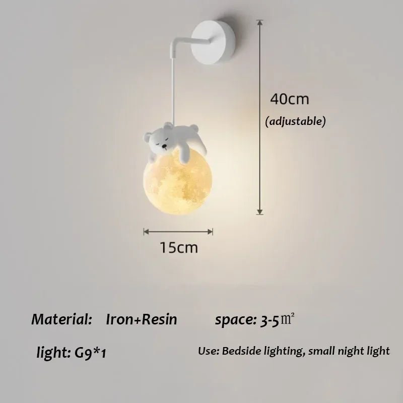 Children's Room Little Bear Pendant Lights - Hans Lumiere