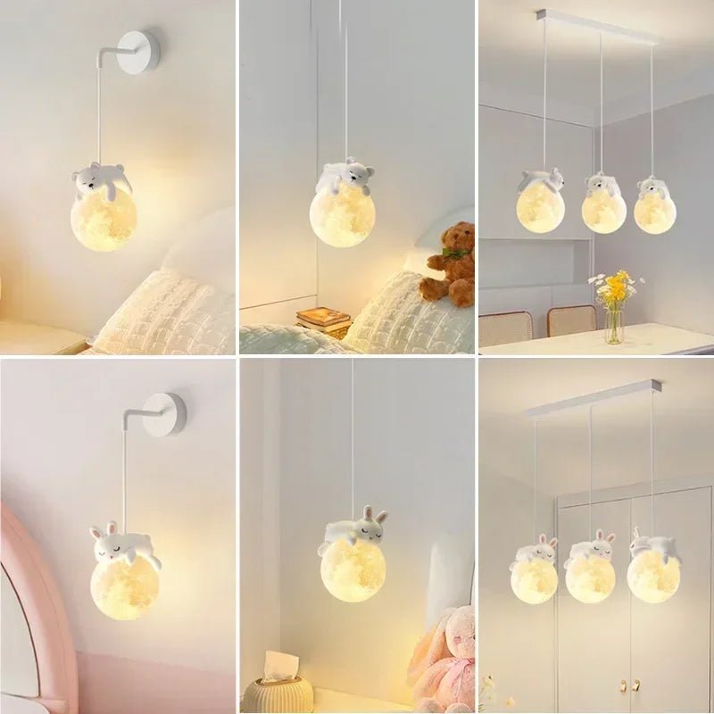 Children's Room Little Bear Pendant Lights - Hans Lumiere