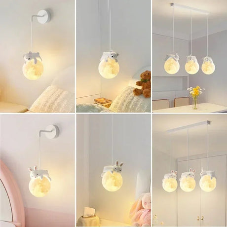 Children's Room Little Bear Pendant Lights - Hans Lumiere