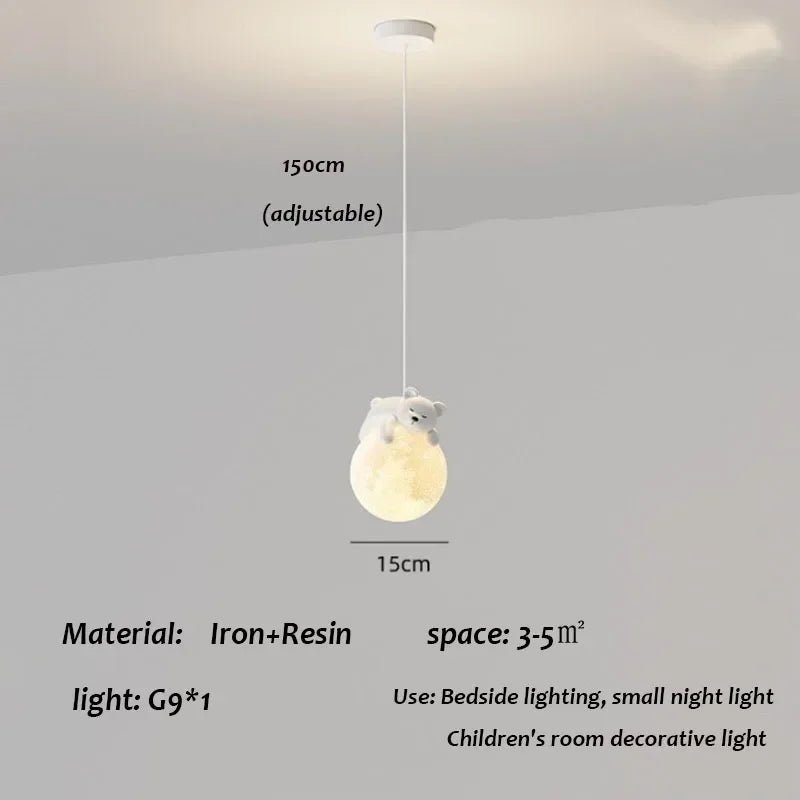 Children's Room Little Bear Pendant Lights - Hans Lumiere