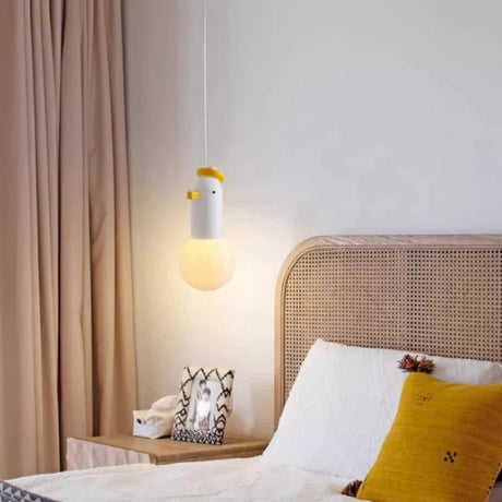 Children's Room Small Cute Hooded Duck Pendant Lamp - Hans Lumiere