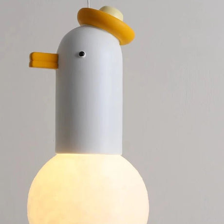 Children's Room Small Cute Hooded Duck Pendant Lamp - Hans Lumiere