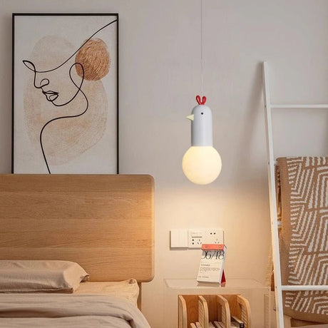 Children's Room Small Cute Hooded Duck Pendant Lamp - Hans Lumiere