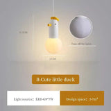 Children's Room Small Cute Hooded Duck Pendant Lamp - Hans Lumiere
