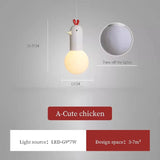 Children's Room Small Cute Hooded Duck Pendant Lamp - Hans Lumiere