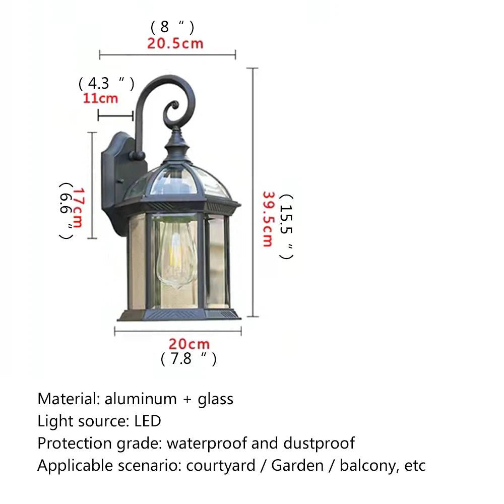 Classical Outdoor Sconces Wall Lamp - Hans Lumiere