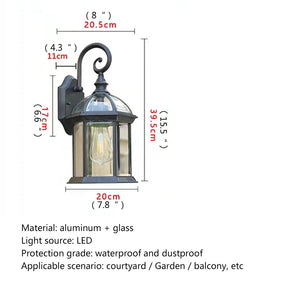 Classical Outdoor Sconces Wall Lamp - Hans Lumiere
