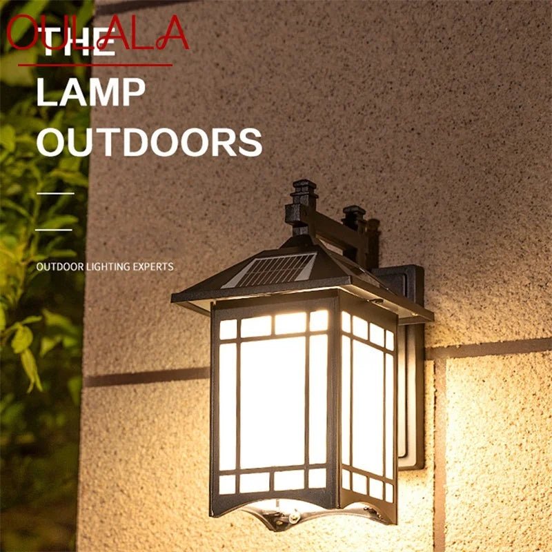 Classical Solar Outdoor Wall Lamp - Hans Lumiere