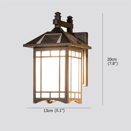 Classical Solar Outdoor Wall Lamp - Hans Lumiere