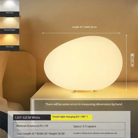 Cobblestone Night Light Minimalist Decorative Lamp - Hans Lumiere
