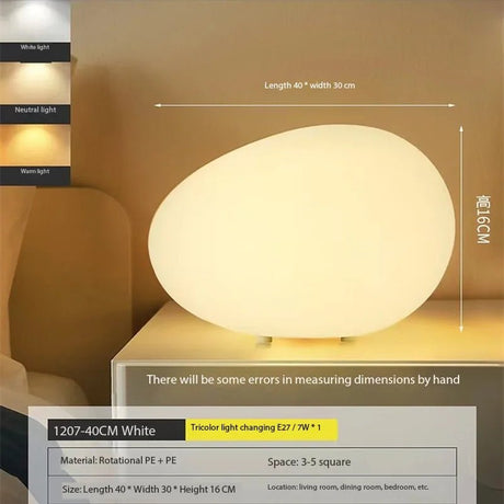 Cobblestone Night Light Minimalist Decorative Lamp - Hans Lumiere