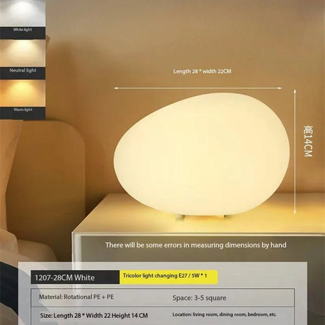 Cobblestone Night Light Minimalist Decorative Lamp - Hans Lumiere