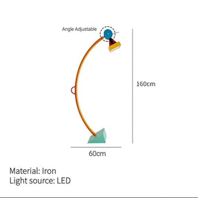 Color Cartoon Room Reading Desk & Floor LED Light - Hans Lumiere