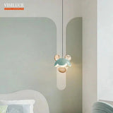 Colorful Aluminum Mickey Lovely Cartoon LED Pendant Light - Hans Lumiere