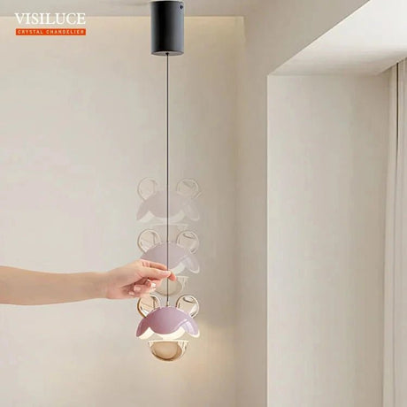 Colorful Aluminum Mickey Lovely Cartoon LED Pendant Light - Hans Lumiere